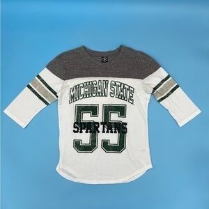 Michigan State Spartans 3/4 Sleeve Shirt